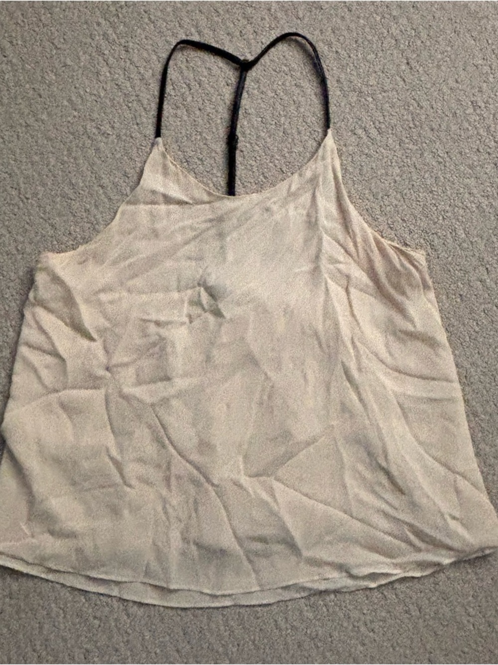 Alice + Olivia Guenda Silk & Leather Top Large